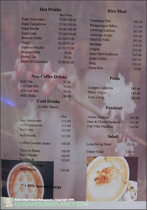 nas kape menu|Nas Kape Coffee Shop .